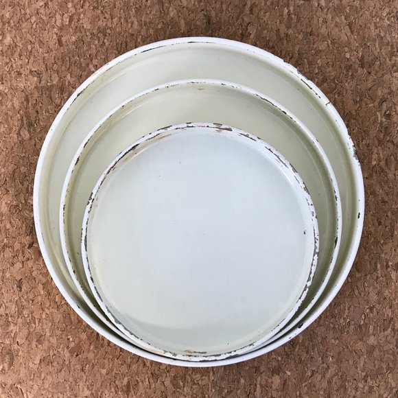 Vintage Tin Canister Set Yellow Flowers Kitchen - Picture 6 of 13